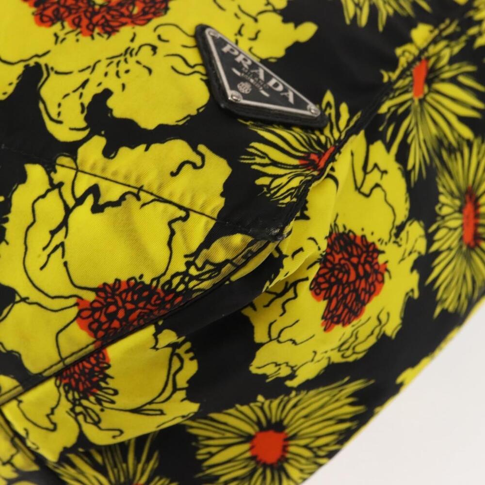 PRADA Tote Bag Nylon Yellow Silver Auth 146333 - Picture 14 of 16